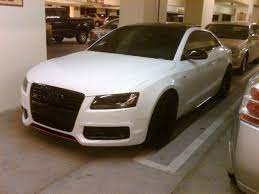 White W Black Audi S5 Audi Black
