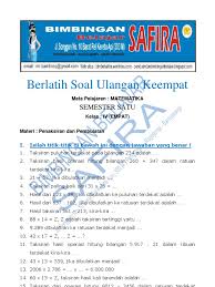 Berikut contoh soal beserta pembahasannya yaitu meliputi: Soal Matematika Kelas 4 Sd Tentang Pembulatan