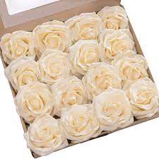 Diy ideas, craft supplies and arts and craft projects. Ling S Moment Rose Artificial Flowers 16pcs Realistic Cream Avalanche Roses With Stem For Diy Wedding Bouquets Centerpieces Floral Arrangements Decorations Buy Online In Canada At Desertcart 109421440