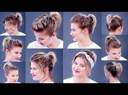 3 Heatless Up Dos For Short Hair Tutorial Milabu Youtube Hair Heatless Milabu Short Short Hair Tutorial Ponytail Hairstyles Tutorial Short Hair Styles