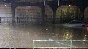 DEVELOPING HARRISON: Heavy Rain Floods Street Around PATH Station in  Harrison