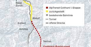 ceneri tunnel soll durchbruch im nord sud verkehr bringen luzerner zeitung gotthard tunnel verkehr genua italien