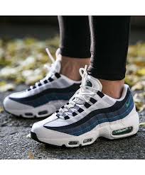 Nike Air Max 95 White Dark Blue Grey Trainers Has A Good Look And It Make My Feet Relax When I Was Doing Exercise
