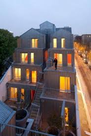 M Building 20 Logements A Paris Stephane Maupin Architecture Design Logement Social Logements Collectifs Maison Architecte