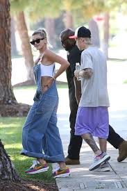 Justin Bieber Wearing New Balance 997 Aime Leon Dore Yellow Tongue Sneakers Drew House Drew House Shorts Famous Outfits Fashion Hailey Baldwin
