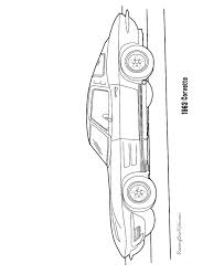 Late sixties corvette front coloring page. Corvette Coloring Page 019
