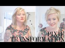 A curly pixie cut is a short haircut for women with naturally curly hair that's cropped into layers, creating a tousled effect. Pixie Haircut Transformation Jaime S Pixie Before And After Youtube