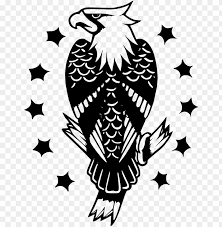 Flip from the positive to the negative with an inverted tattoo. Eagle Old School Tattoo Png Image With Transparent Background Toppng