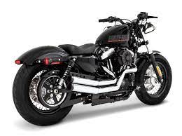 Fasttracks Exhaust For Harley Sportster Rinehart Racing Harley Davidson Harley Davidson Bikes Harley