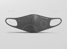 The main fabric is wider at the side than the lining piece. Face Mask Mockup Neoprene By Visconbiz Graphicriver