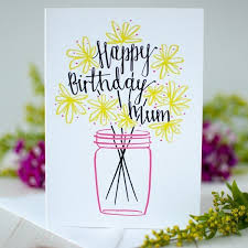 Birthday Card For Mother Diy Pin By Nirali Shah On Diy Crafts Birthday Card Drawing Birthday Cards Diy Happy Birthday Mum Cards