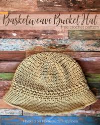 Knitted flat with every row knit it is a quick and easy. Basketweave Bucket Hat Crochet Pattern Cal For A Cause Hooked On Homemade Happiness