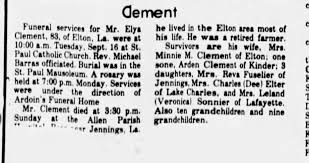 Elza Joseph Clement (1903-1986)