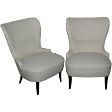 Sale Pair Of Swedish Art Moderne Slipper Chairs Com Ready Slipper Chairs Chair Chairs For Sale