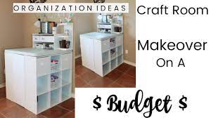 Being creative doesn't necessarily mean you're also organized. Craft Room Makeover On A Budget Organization Ideas Youtube