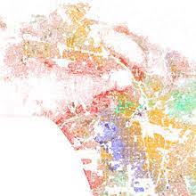 Los Angeles Demographics Map Demographics Of Los Angeles - Wikipedia