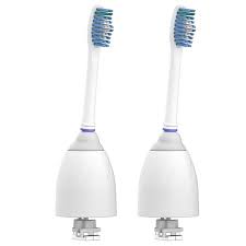 equate smilesonic replacement toothbrush heads 2 count compatible with philips sonicare e series power handles