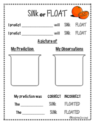 sink or float experiment by meredith