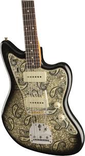 A collection of building templates and wiring diagrams for the fender jazzmaster. Fender Custom Shop Ltd Black Paisley Jazzmaster Jrn Electric Guitar