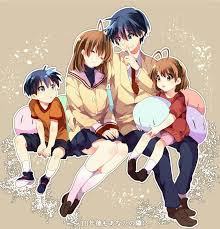 Teenage Nagisa And Tomoya With Child Nagisa And Tomoya Nawwwwwww 3 Clannad Clannad Anime Anime