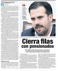 El gobernador Ricardo Rossello...