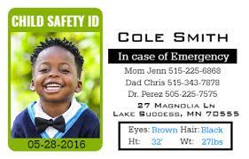 Comprehensive, descriptive information in one place: 3 Things You Should Include On Your Child Id Card Easyidcard Com