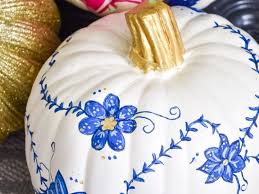 If you want to give pumpkin painting ideas a try but don't know how, here are a few of the best pumpkin painting and decorating ideas for a fun halloween. Diy Blue And White Chinoiserie Pumpkins Monica Wants It