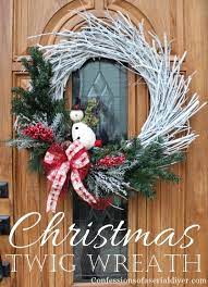 This white twig wreath project is easy diy winter twig wreath. Diy Christmas Twig Wreath Confessions Of A Serial Do It Yourselfer