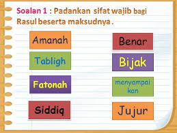 Sifat wajib bagi rasul itu ada empat. Sifat Wajib Bagi Rasul Religious Studies Quiz Quizizz