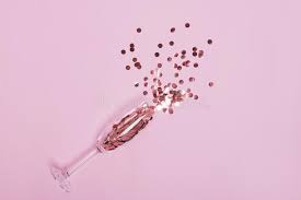 Champagne & white diamond halo ring in 10k rose gold. Circle Rose Gold Confetti In A Champagne Glass Stock Photo Image Of Celebration Confetti 153882550