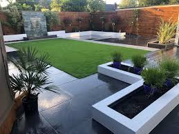 Google Image Result For Https Abellandscapes Com Wp Content Uploads 2019 05 Low Mainte Modern Backyard Landscaping Outdoor Gardens Design Patio Garden Design