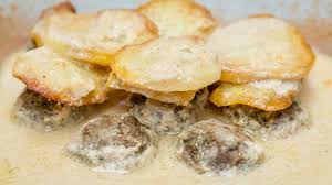 Kofta Bi Tahini Lebanese Meatballs With Potatoes Recipe Meatballs And Potatoes Recipe Lebanese Desserts Recipes Recipes