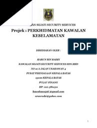 Saya tidak bisa diselamatkan oleh apa pun kecuali melalui kristus. Rancangan Perniagaan Syarikat Kawalan Keselamatan Sejati Kursus Air Keroh