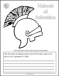 The salvation abc printable gives a excellent likelihood in direction of conveniently coach youngsters what it suggests toward develop into a follower of christ. Helmet Helmet Of Salvation Coloring Sheet