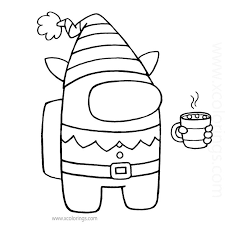 Among us is a super fun online game, to justify my addiction i made a coloring page of over 100 among us characters with unique costumes. Best Among Us Christmas Coloring Pages Screen Rant