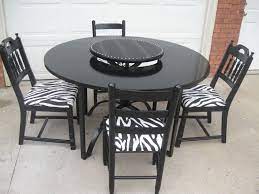 Small Table Set With Zebra Print Traditional Dining Rooms Dining Room Design Dining Table Chairs
