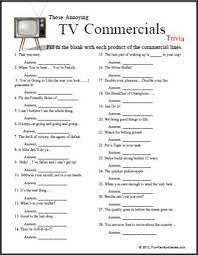 Read on for some hilarious trivia questions that will make your brain and your funny bone work overtime. Free Printable Tv Commercial Trivia Questions And Answers Quiz Questions And Answers