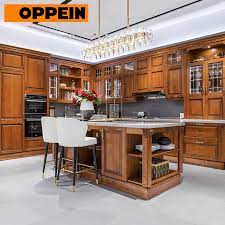 Browse range of kitchen set at low prices. China Oppein Real Wood Traditional Full Home Solid Wood Complete Kitchen Cabinets Set China Traditional Kitchen Solid Wood Kitchen Cabinet