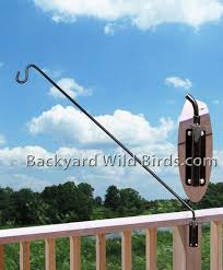 Bird Feeder Hangers For Decks Deck Bird Feeder Bracket Arm At Backyard Wild Birds Bird Feeder Hangers Bird Feeder Poles Bird Feeders