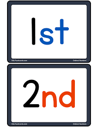 English language learners definition of ordinal number : Ordinal Numbers Esl Flashcards