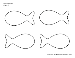Fish Shapes Free Printable Templates Coloring Pages Firstpalette Com Fish Outline Fish Crafts Preschool Fish Coloring Page
