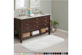 Add to compare compare now. 60cm X 150cm White Suchtale Large Bathroom Rug Extra Soft And Absorbent Shaggy Bathroom Mat 24