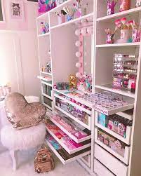 Beauty Room Beautyroom Beauty Makeup Makeuproom Pink Palettes Pinkvanitymirror Glamroom Fluffychair Makeup Room Decor Beauty Room Cute Room Decor