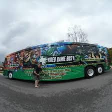 Kids are all having fun on party bus. 60 Video Game Bus Parties Video Game Party Video Game Bus