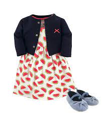 Hudson baby dress, cardigan and shoes feature bright, fun, classy prints for baby girls, designed to keep your little one cool and cute on spring, . Hudson Baby Dress Cardigan And Shoes 3 Piece Set 0 18 Months Reviews Sets Outfits Kids Macy S