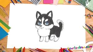 You can find a lot of tips about the husky drawing with a lot of interesting thing, information too. How To Draw A Cartoon Husky Dog My How To Draw