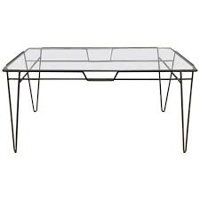 How do you get scratches out of glass windows? Black Metal Hairpin Legs And Glass Top Dining Table 1960s For Sale At Pamono