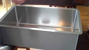kraus undermount stainless sink youtube