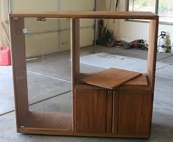 from thrift store tv stand to adorable