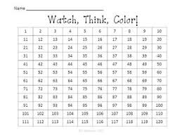 Earth Hundreds Chart To 120 Watch Think Color Mystery Pictures